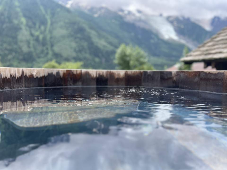 Spa extérieur, Auberge du Bois Prin Chamonix